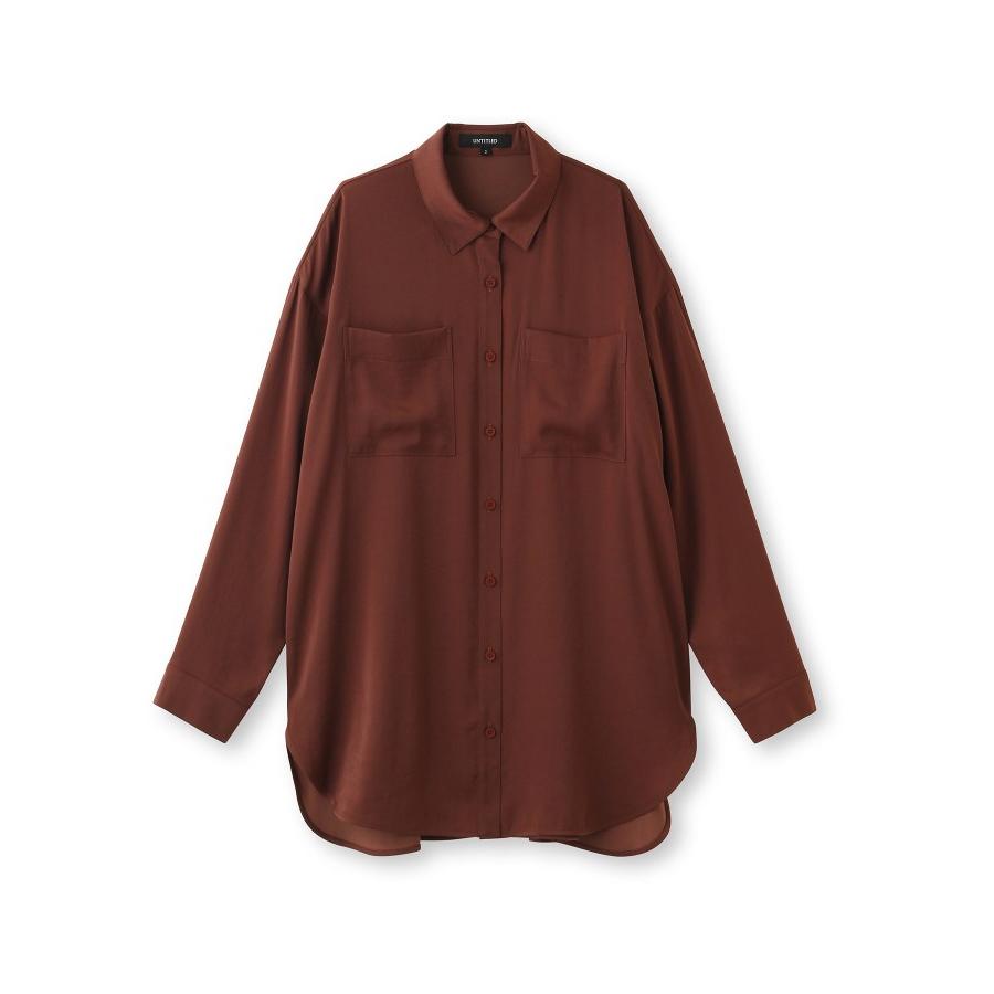 在庫限りセール Untitled アンタイトル L 洗える ジャスミンサテンチュニック丈ブラウス World Online Store 株 ワールド 通販 Paypayモール 最高の Skylanceronline Com