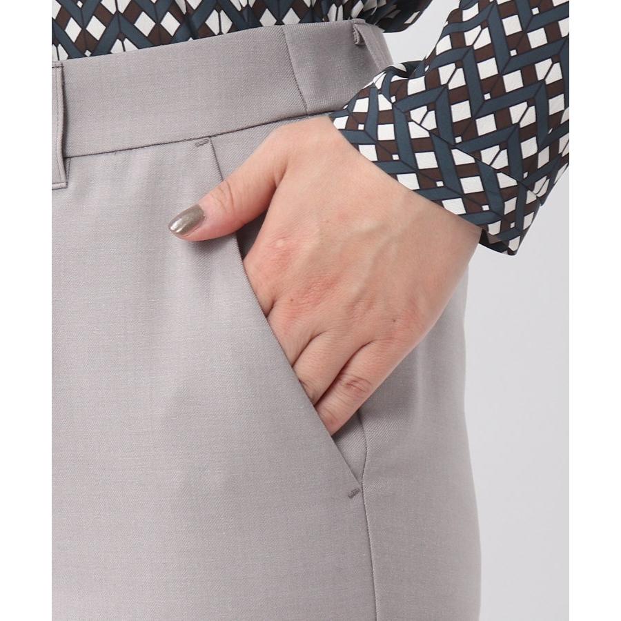 正規逆輸入品 Untitled アンタイトル L アナスタシアクロステーパードパンツ 洗える セットアップ カラー ライトグレー 011