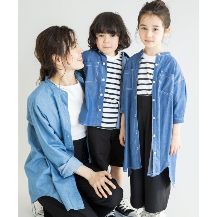 The Shop Tk Kids ザ ショップ ティーケー キッズ ママとリンクコーデ ダンガリーシャツワンピース World Online Store 株 ワールド 通販 Paypayモール
