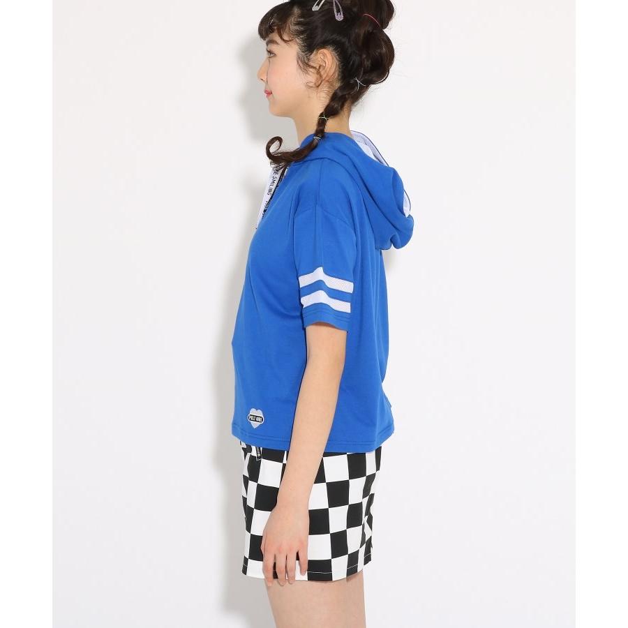 Pink Latte ピンク ラテ ニコラ掲載 ロゴスピンドルメッシュライン フード トップス World Online Store 株 ワールド 通販 Paypayモール