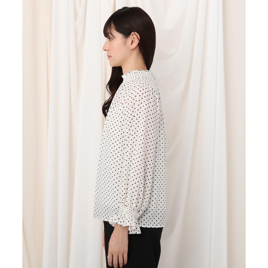 Couture Brooch クチュールブローチ シャーリングネックボリュームスリーブブラウス World Online Store 株 ワールド 通販 Paypayモール