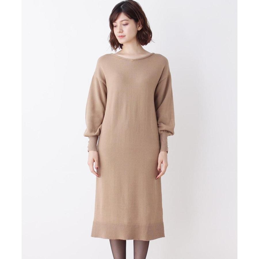 Hushush Ladies ハッシュアッシュ レディース パール調スリーブニットワンピース Brf0153 World Online Store 株 ワールド 通販 Yahoo ショッピング