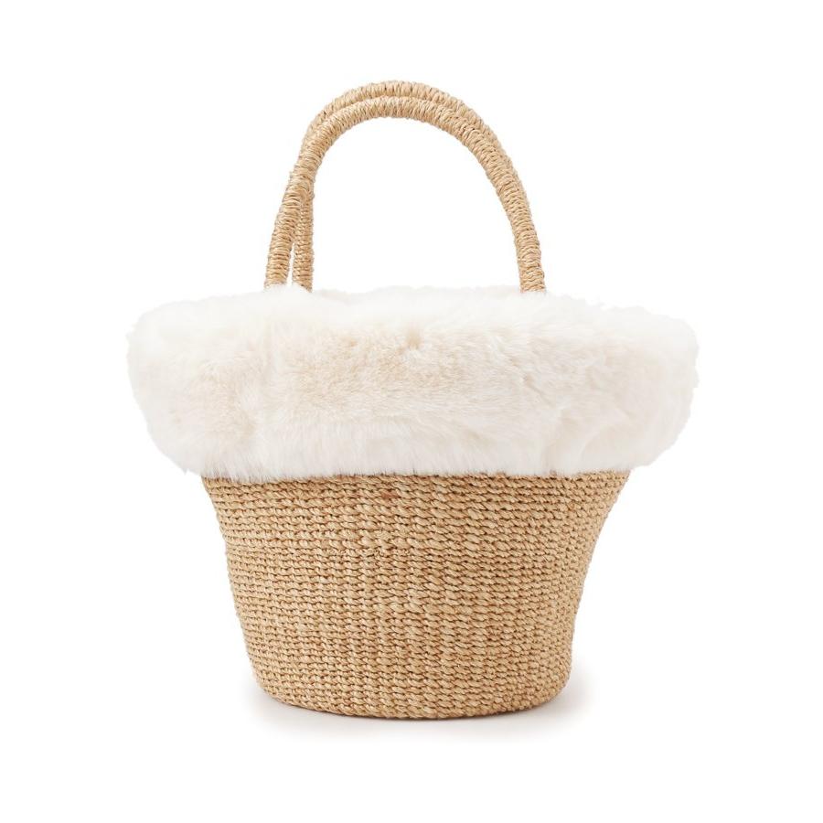 Anatelier アナトリエ フェイクファー巾着かごバッグ Khabarbani Com