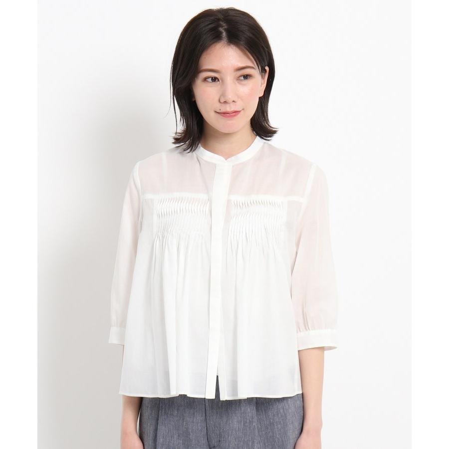 日本最大級 Sunauna スーナウーナ ピンタックキーネックブラウス 豪華 Pandulogistics Com