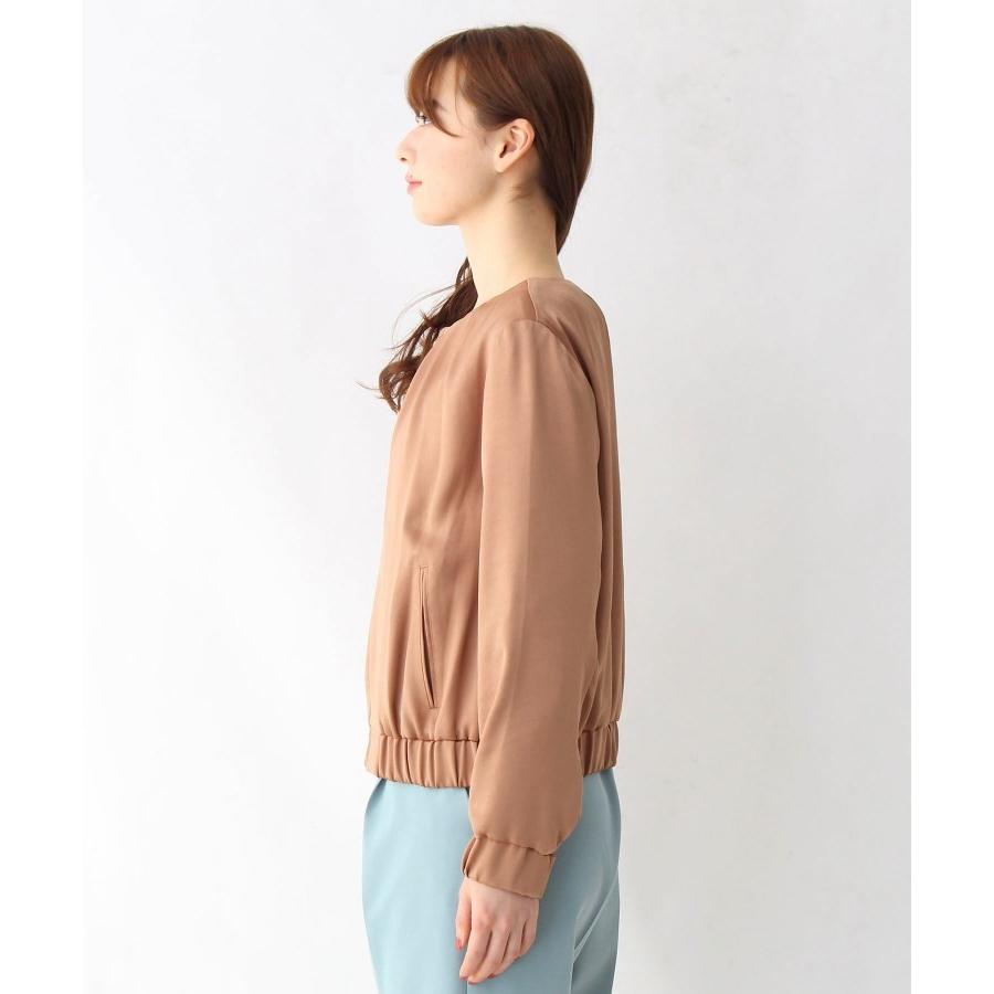 Opaque Clip オペークドットクリップ サテンタックノーカラーブルゾン Web限定サイズ World Online Store 株 ワールド 通販 Paypayモール