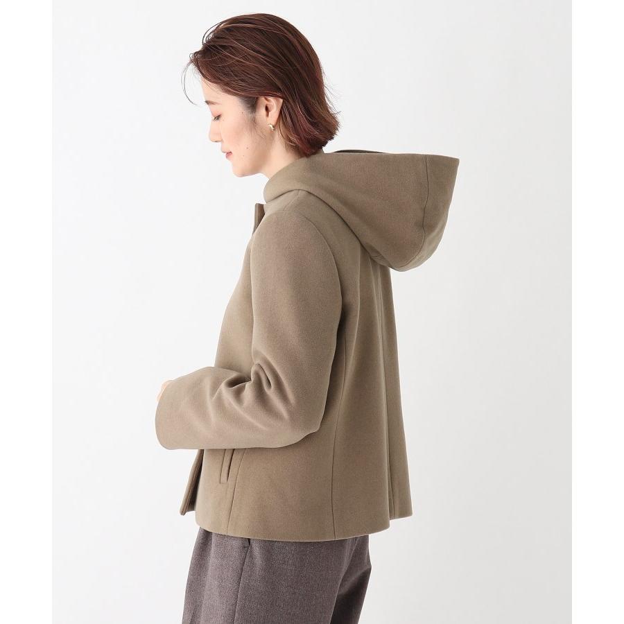 Opaque Clip オペークドットクリップ ラネリアウール フーデッド2way ショートコート Web限定サイズ World Online Store 株 ワールド 通販 Paypayモール