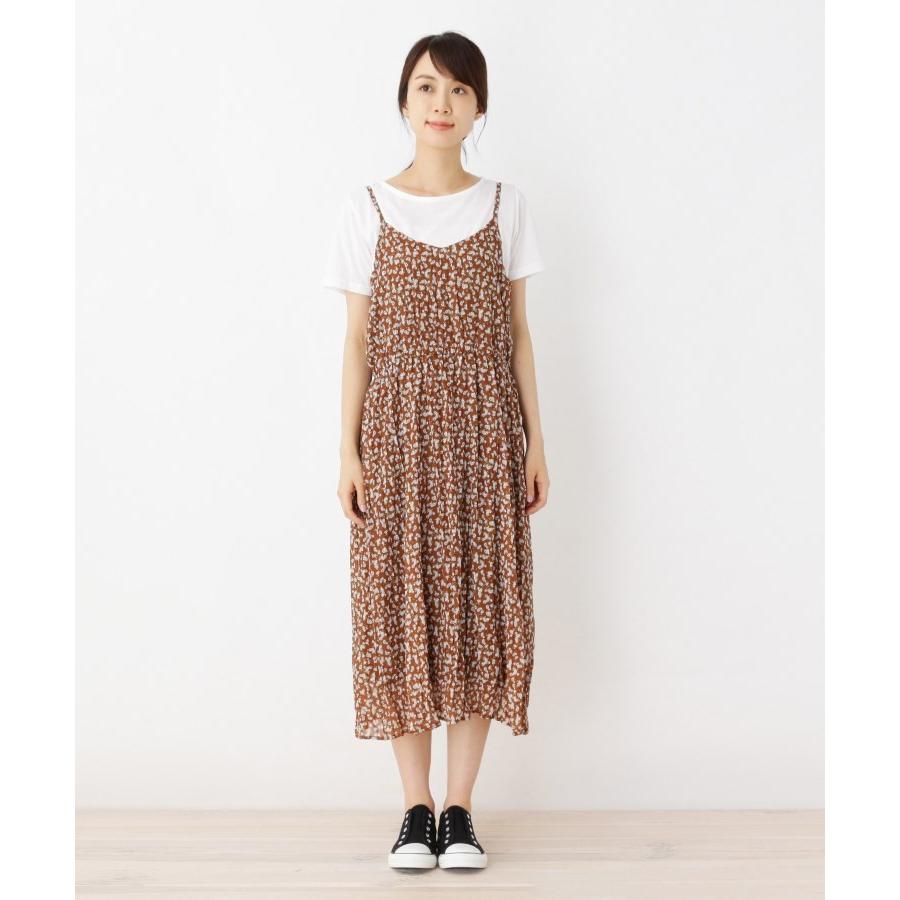 Shoo La Rue Dreskip シューラルー ドレスキップ Tシャツ フラワーしわキャミワンピースset Brf0047 World Online Store 株 ワールド 通販 Yahoo ショッピング