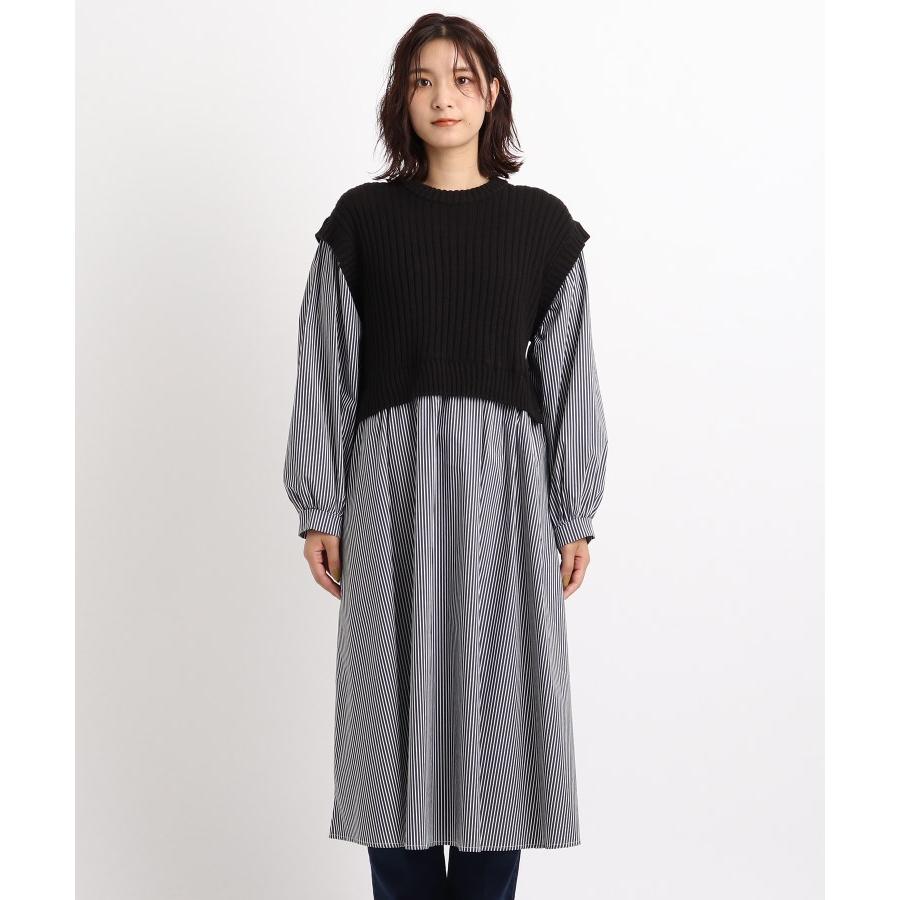 Grove グローブ S Ll ベストドッキングシャツワンピース Br761f0147 World Online Store 株 ワールド 通販 Yahoo ショッピング