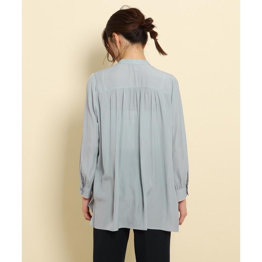 Dessin(Ladies)(デッサン(レディース))ギャザーサテン シアーブラウス<XS〜L>|WORLD ONLINE STORE (株)ワールド|02