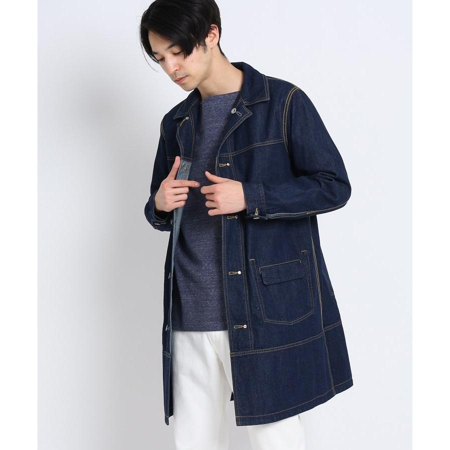 のあるコッ Dessin Men デッサン メンズ 8ozデニムロングジャケット 株 ワールド 通販