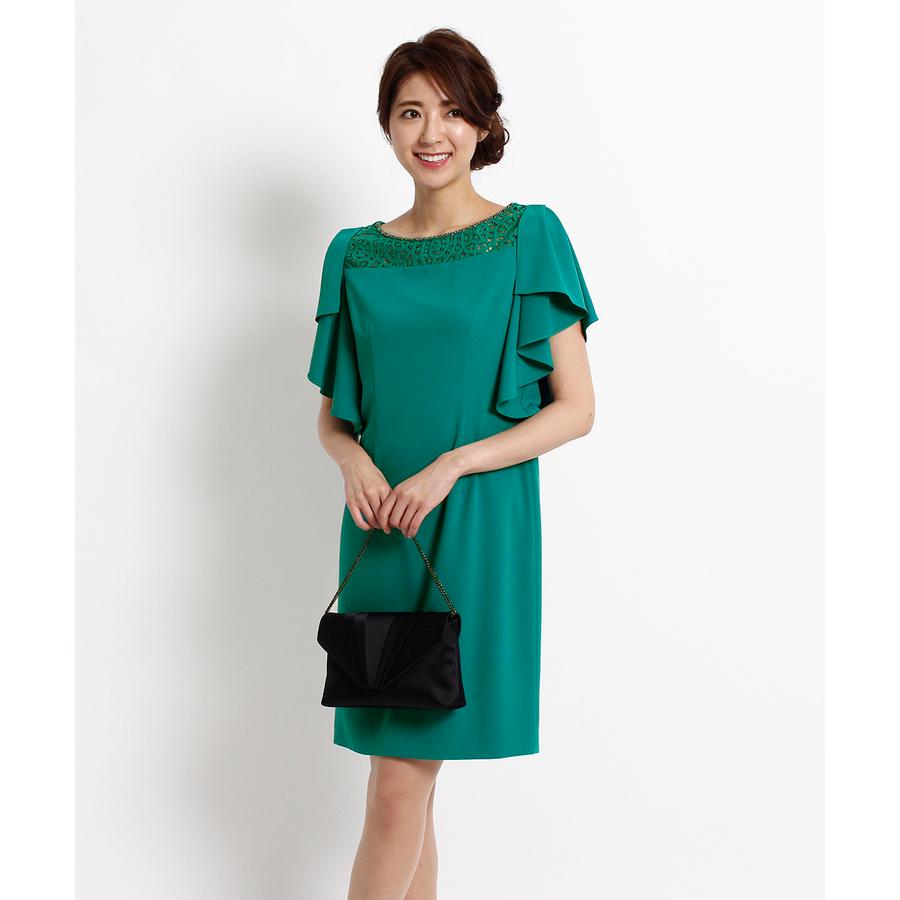 World Formal Selection ワールド フォーマル セレクション Indivi フレアスリーブジョーゼットワンピース Impactpub Com Au
