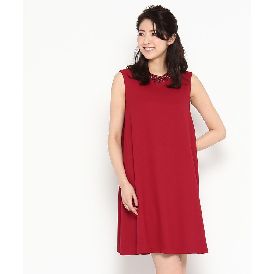 World Formal Selection ワールド フォーマル セレクション Indivi ビジューネックフレアワンピース Bobbiefoot Com