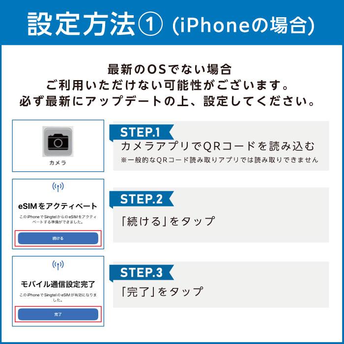 シンガポール eSIM 3GB データ通信のみ可能 ご利用日数7日 SIM SIMカード プリペイドSIM 7日 データ 通信 メールで受取 一時帰国 留学 短期 出張｜world-esim｜12