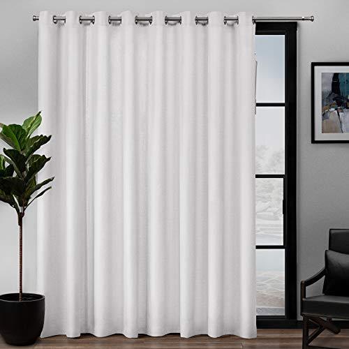 【返品交換不可】 Exclusive Home ウィンターホワイト 108x84 シングルカーテンパネル Patio Loha Curtains その他カーテン、ブラインド、レール