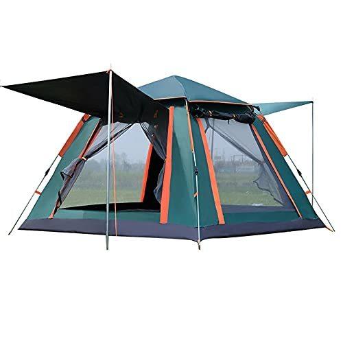 新着 4人用 防水 ポップアップキャンプテント 雨よけインスタントテント 持ち運びバッグ付き その他テント