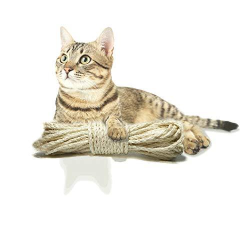 10m 麻ロープ麻紐 麻縄手すり猫 ハンモック 階段 ジュートロープ キャットタワー ネコ 爪とぎ 爪を磨き おもちゃ 手作り Diy 直径6mm ワールドグッズストア 通販 Yahoo ショッピング