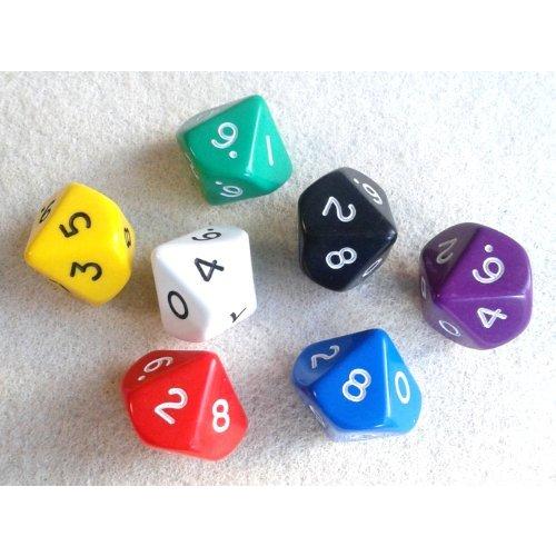 10面ダイス サイコロ Opaque D10 10面体 ジャンボ 7カラー 7個セット B00a1as08s ワールドグッズストア 通販 Yahoo ショッピング