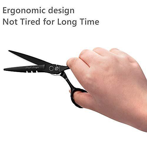 Purple Dragon 散髪 はさみ 理髪用ハサミ 髪切りハサミ ヘアカット ハサミ セルフカット 前髪 ハサミ子供 日本炭素鋼440c 調整可能 Dup1xi0lwd レディースヘアケア Gasofttech Com