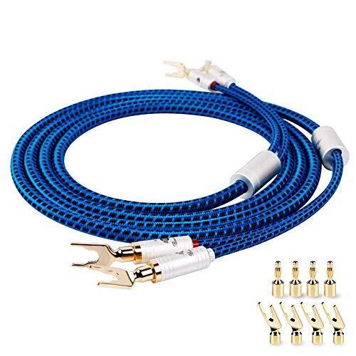 JIBドイツ製造 Hi-Fi バナナプラグ/Yラグ端子/Yラグプラグスピーカーケーブル/アンプ/サブウーファー/ホームシアター グレなど対応 [純銅の