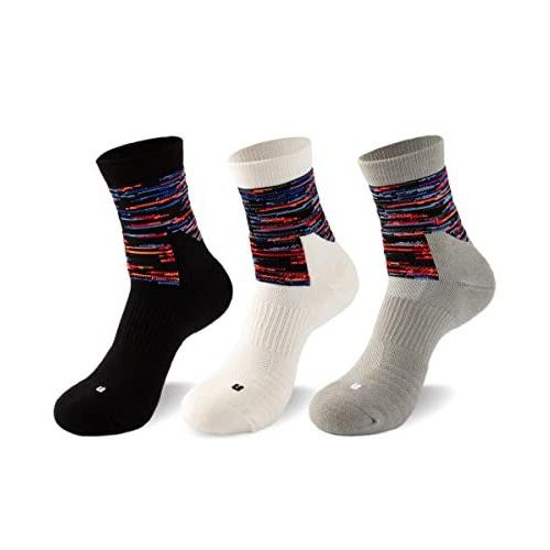 高品質の激安 野球 Mohsily Mohsily 靴下 メンズ スポーツソックス クルー 棉 中厚手 夏用 冬用 3足組 おしゃれ 抗菌消臭 バスケ ゴルフ 野球 ランニング 登山 靴 Www Threeriversofs Com