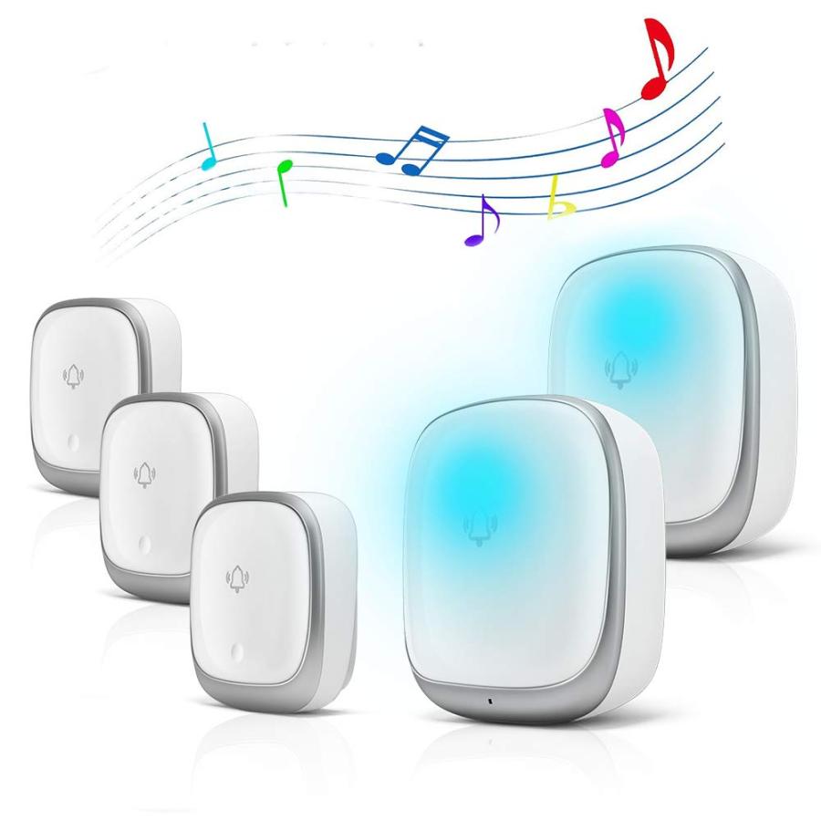 ワイヤレスチャイム 3t2 玄関チャイム ワイヤレス チャイム 電池不要 インターホン 音 光 呼び出しチャイム 7色led 防水 介護呼び鈴 玄関 Yahoo07 0cnon Ev ワールドグッズストア 通販 Yahoo ショッピング