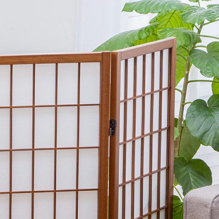 匠木工 障子スクリーン ロータイプ4連 和風衝立 折りたたみ衝立