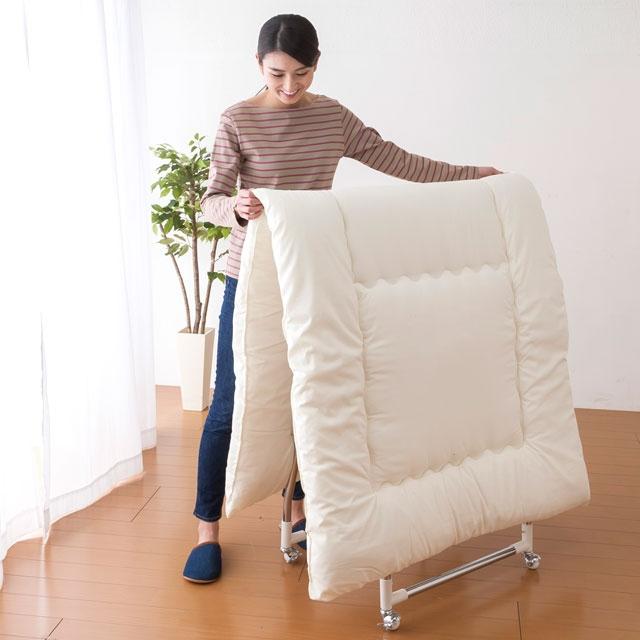 ハンガーラック 伸縮 布団干し 室内 物干し スタンド 折りたたみ 軽量