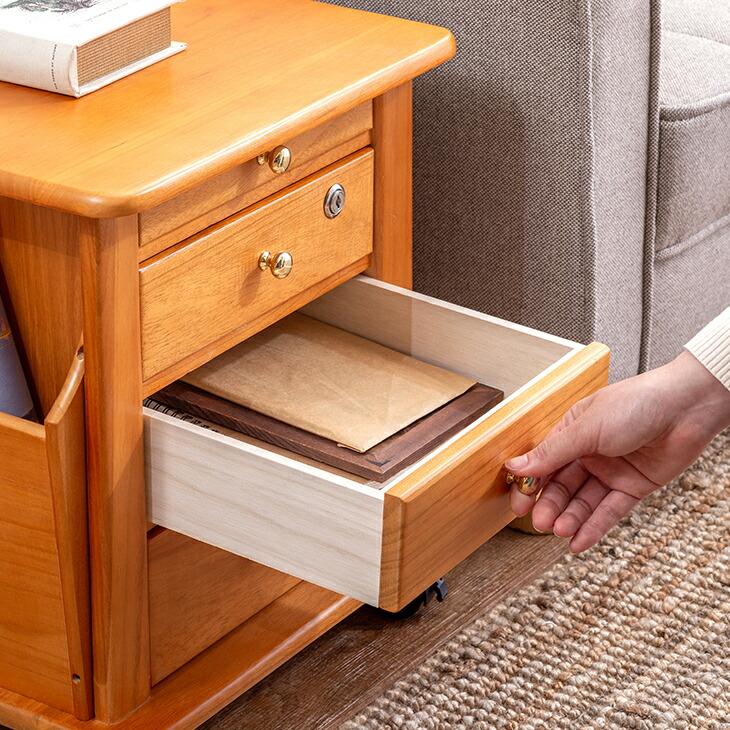 コンセント付き サイドテーブル 多機能 キャスター 多機能 サイドテーブル - コンセント付き キャスター