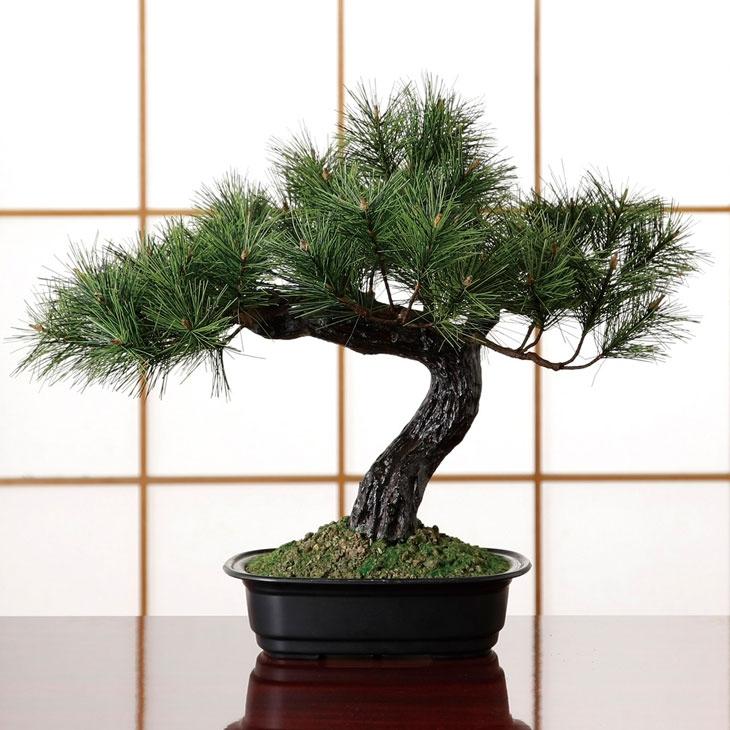 光触媒加工 松盆栽（人工樹木） 松の盆栽 人工観葉植物 フェイクグリーン アレンジ盆栽 富士の松 フェイクグリーン 光触媒 人工盆栽 人工観葉
