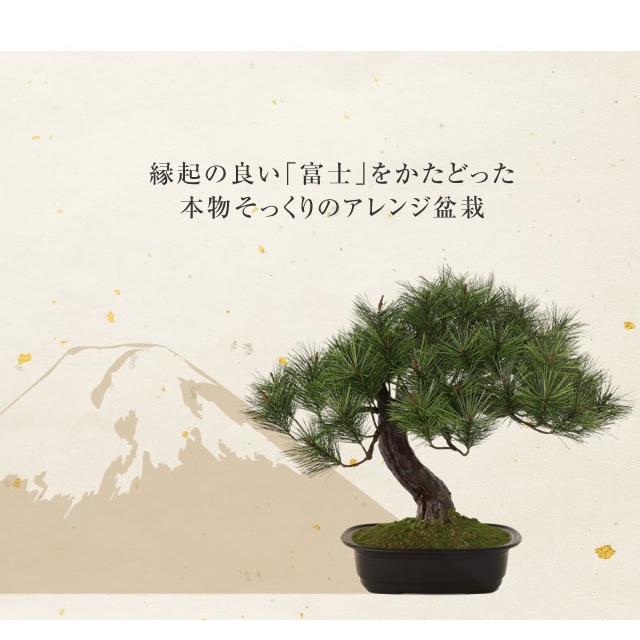 アレンジ盆栽 富士の松 フェイクグリーン 光触媒 人工盆栽 人工観葉