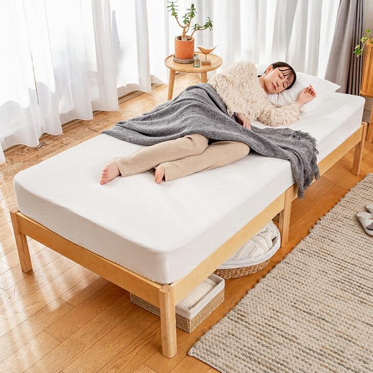 組立簡単な天然木すのこベッド ベッドフレーム すのこ ベッド すのこ