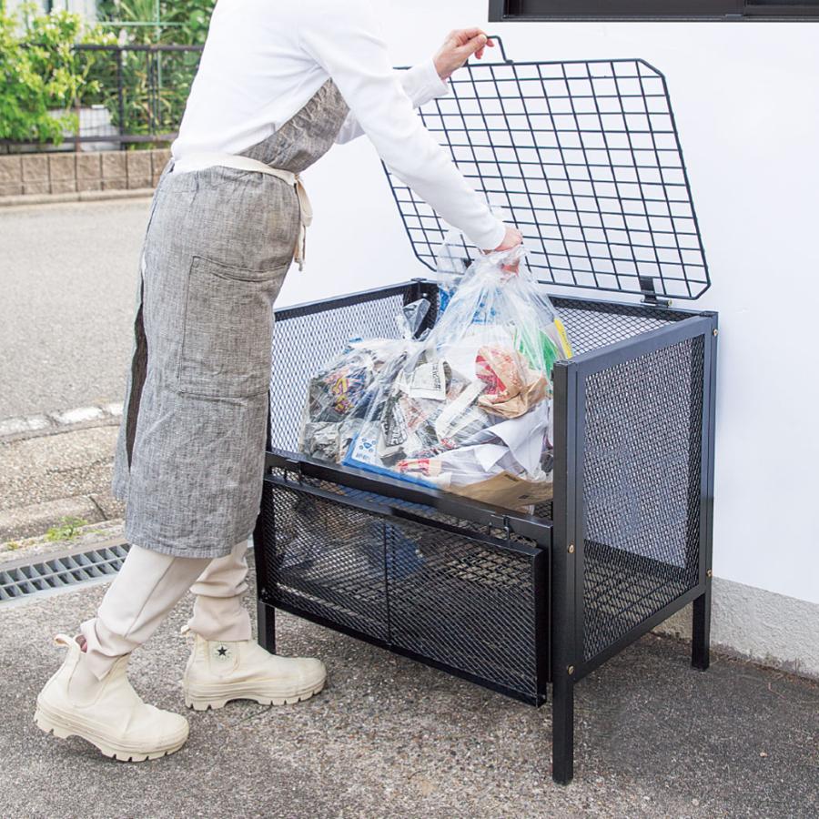 スチール製 屋外用ゴミ集積庫 ゴミ出しボックス ゴミステーション 屋外 