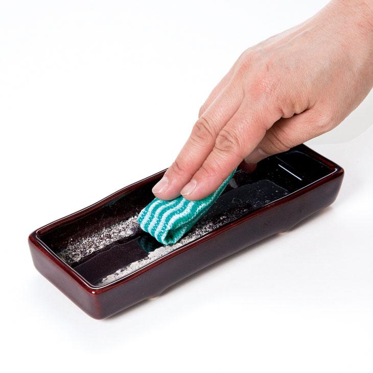 横型 横置き 寝かせる 香炉 黒御影 線香皿付き 25×13×7cm 送料込み！ 線香皿 横置き 寝かせる線香皿 ねかせる 陶器 日本製 香炉 仏壇 お線香