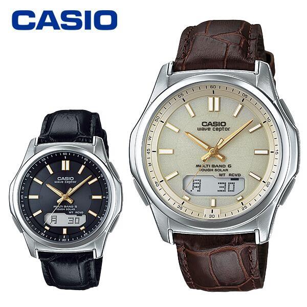 CASIO（カシオ） 電波ソーラー腕時計 メンズ WVA-M630L 本革バンド