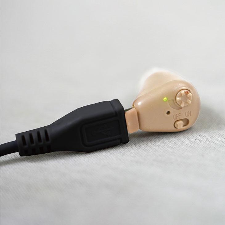 集音器 充電式 耳穴式 2個組 セット 左右 音響さん 30時間連続使用