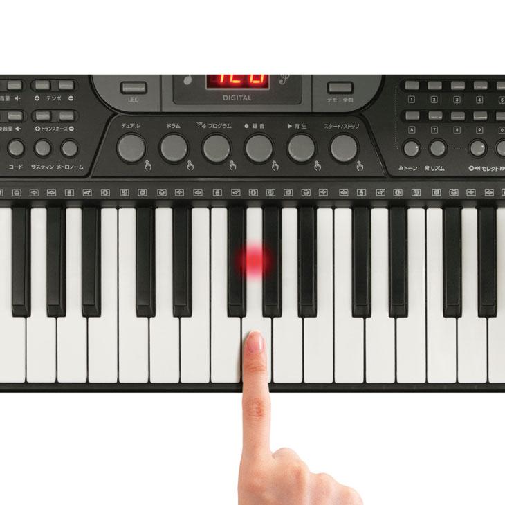 光った鍵盤をなぞるだけ ガイド機能付き電子ピアノ 電子ピアノ 光った鍵盤をなぞるだけ ガイド機能付き電子ピアノ 電子ピアノ