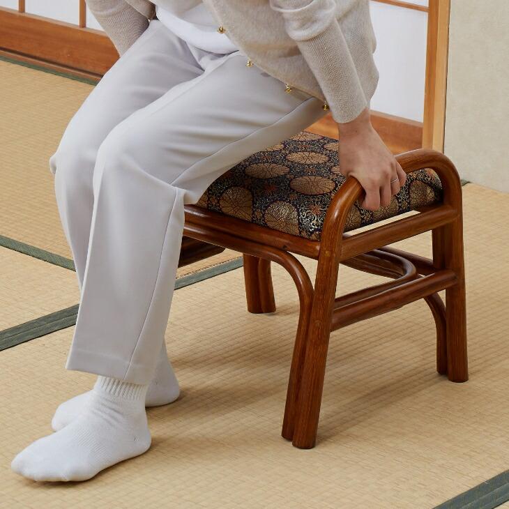 仏前用ラタンスタッキングチェア 仏前用 仏前椅子 法事椅子 仏壇前の