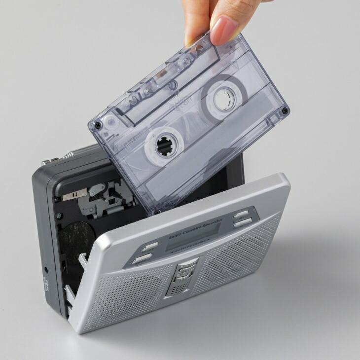 ラジカセ ポータブルカセットプレーヤー カセットテープ 41zooGFLdBL.jpg