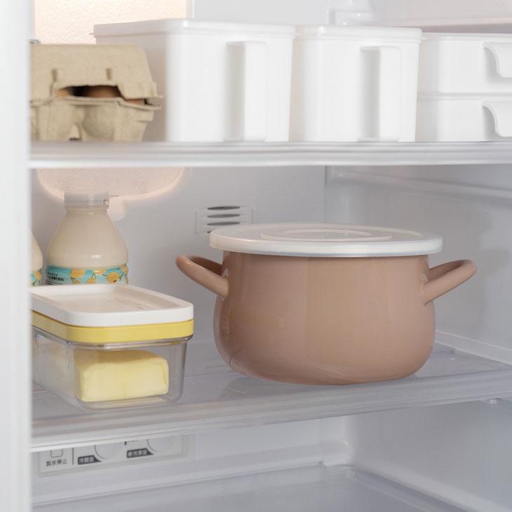 ストクックIH対応ホーロークッキングポット18cm ホーロー鍋 18cm 両手