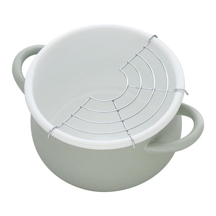 ストクックIH対応ホーロークッキングポット18cm ホーロー鍋 18cm 両手