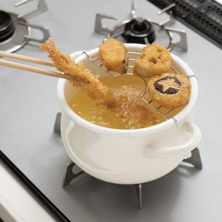 ストクックIH対応ホーロークッキングポット18cm ホーロー鍋 18cm 両手