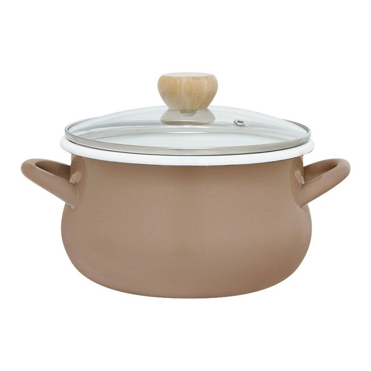 ストクックIH対応ホーロークッキングポット20cm ホーロー鍋 20cm 両手