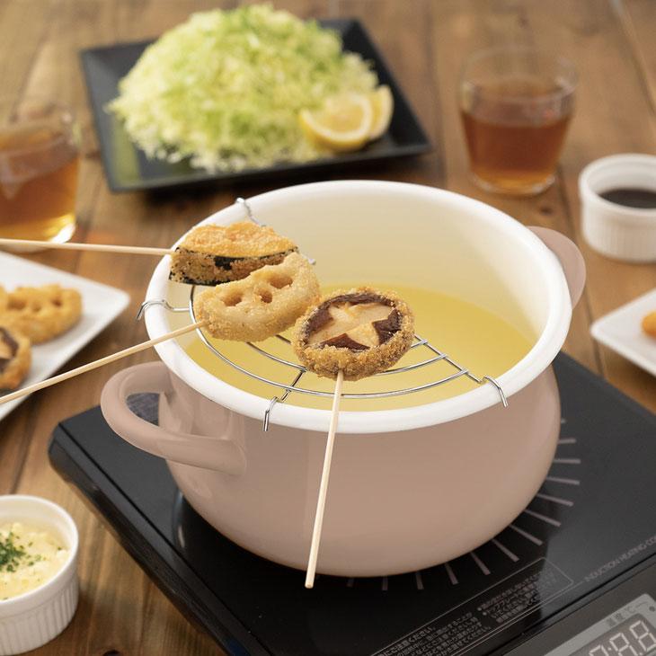 ストクックIH対応ホーロークッキングポット20cm ホーロー鍋 20cm 両手