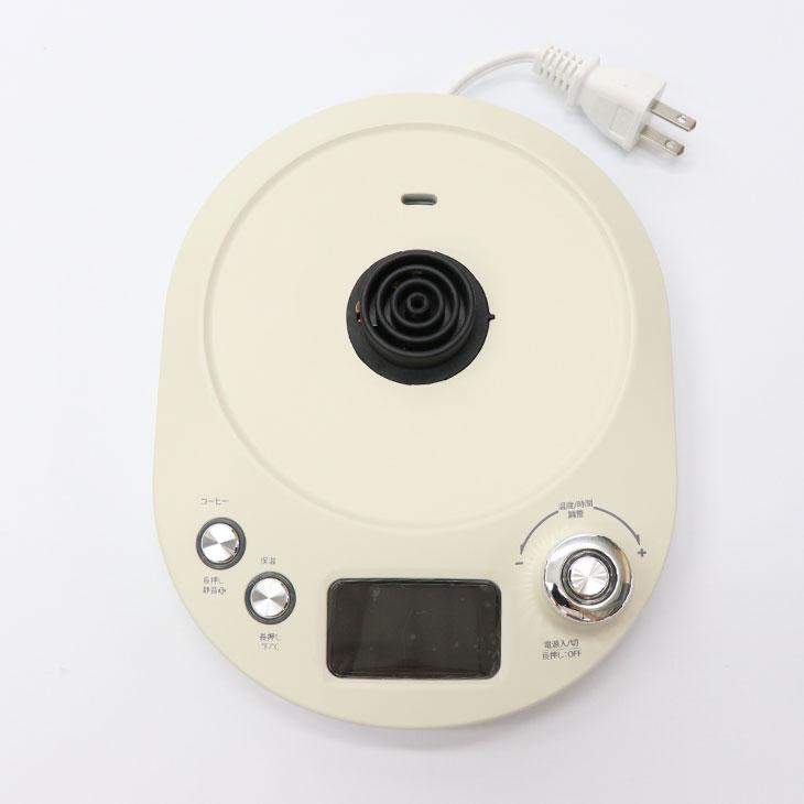 温度調節機能付きグースネックケトル　ホワイト dショッピング |電気ケトル 温度調節 ケトル グースネック 0.8L 1200W