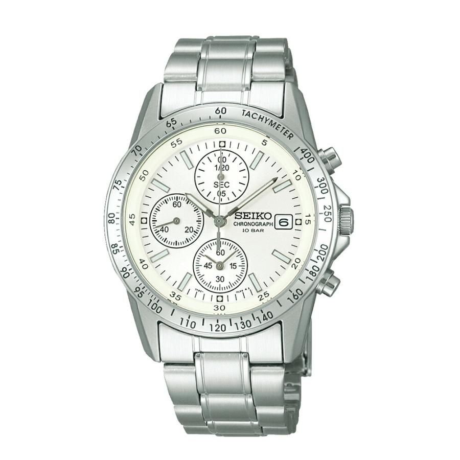 【美品】SEIKO クロノグラフ 腕時計 10BAR セイコー(稼働品) セイコー 腕時計 スピリット クロノグラフ SEIKO メンズ 10気圧防水