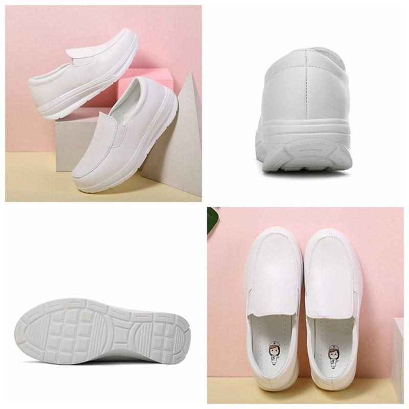 ナースシューズ 黒 白 レディース 疲れにくい 厚底 ナースシューズ 安い スニーカー スリッポン パンプス L 8029 ワールドストア 通販 Yahoo ショッピング
