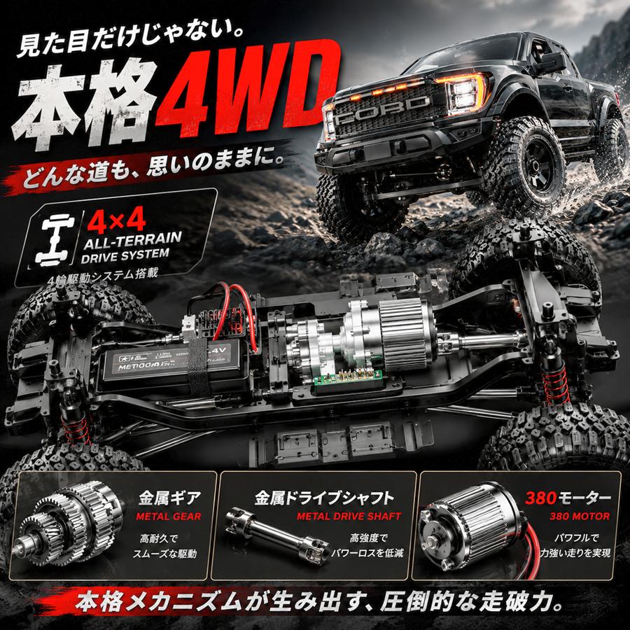 オフロード ラジコン FORD F-150 1/12 4WD オフロード ラジコン FORD