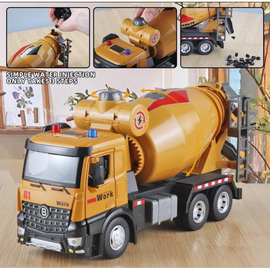 ミキサー車 おもちゃ リアルで大きい はたらくくるま 知育玩具