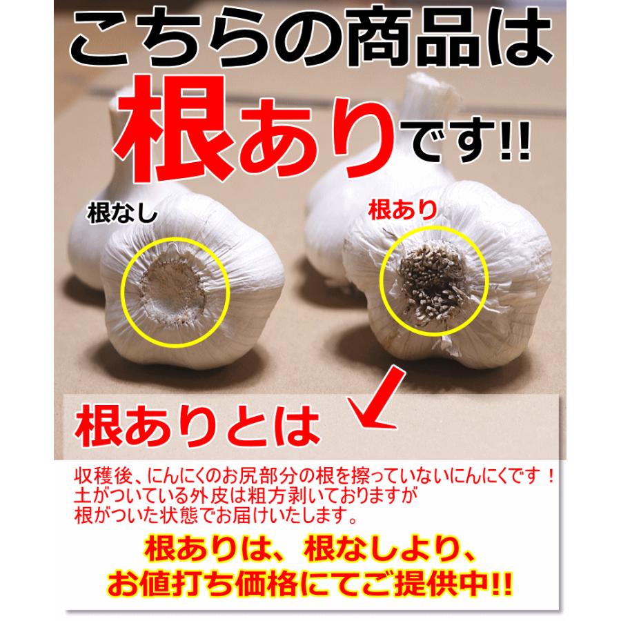 新物！にんにく 青森 1kg Lサイズ厳選 A品 根あり 5kg以上送料無料