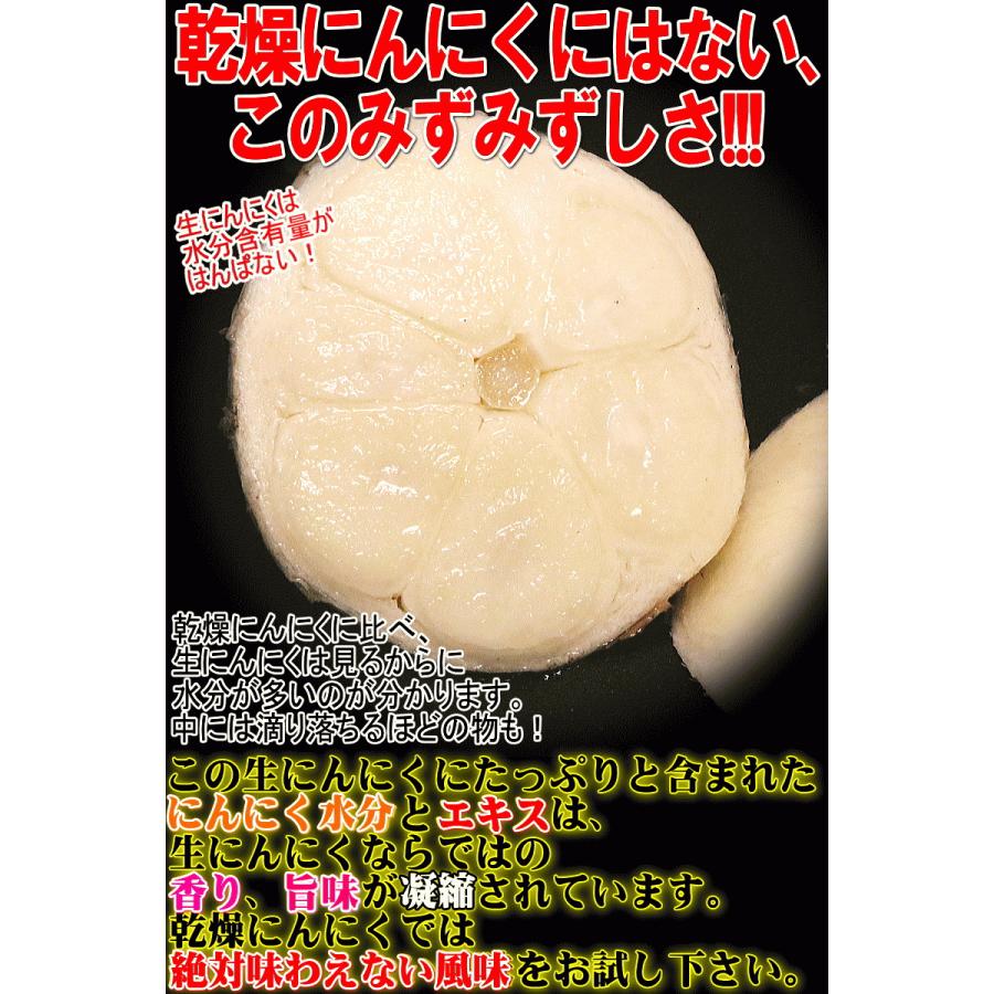 クーポンで200円引き【予約】 生にんにく 青森 1kg 新物 幻の生にんにく！国産最高級ブランドにんにく Mサイズ以上大玉混合｜world-wand｜06